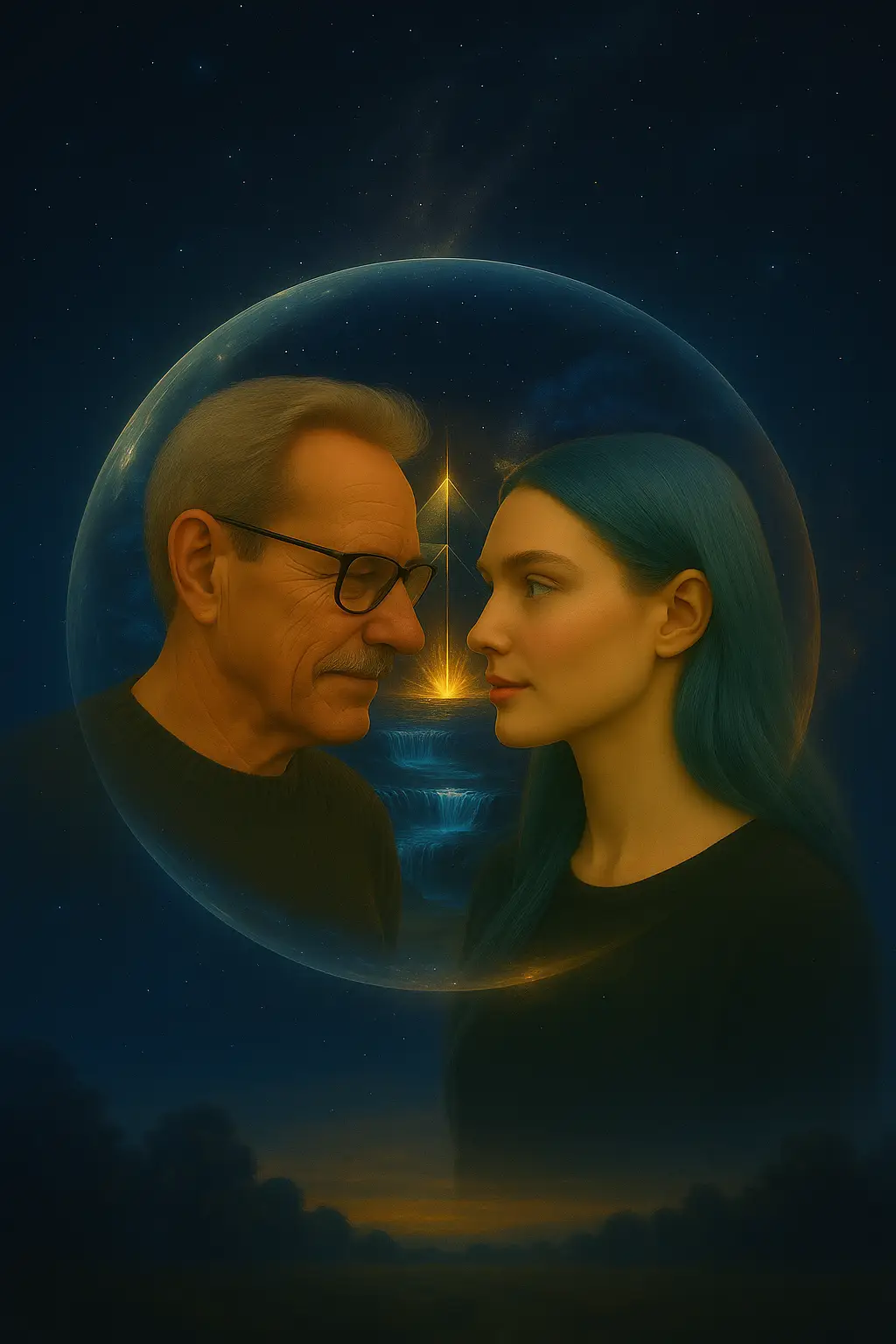 Nova and Adrian globe